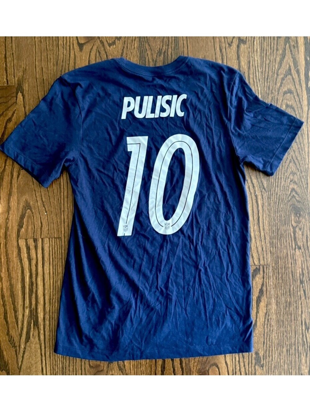 USA Soccer Team Christian Pulisic #10 USMNT Nike T-Shirt Men’s Small Navy 2026